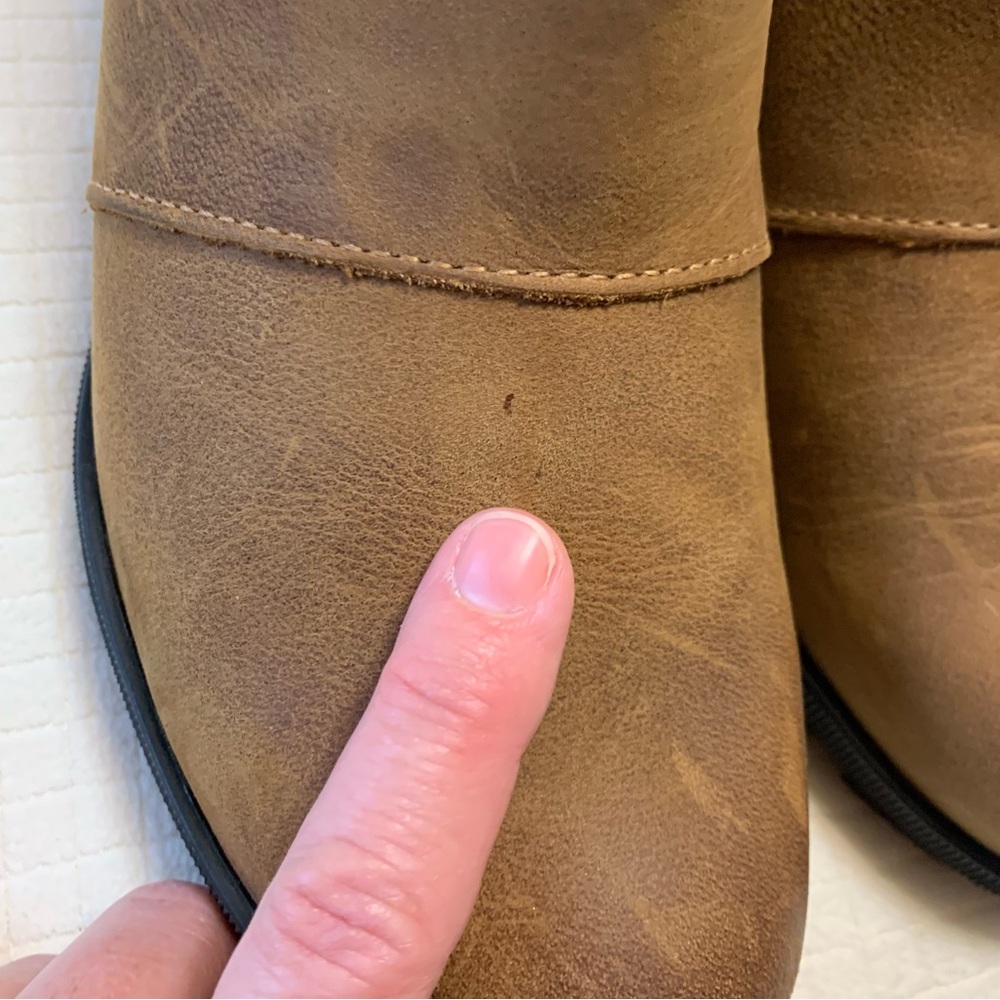 Sorel tan leather wedge boots from - Picture 12 of 13